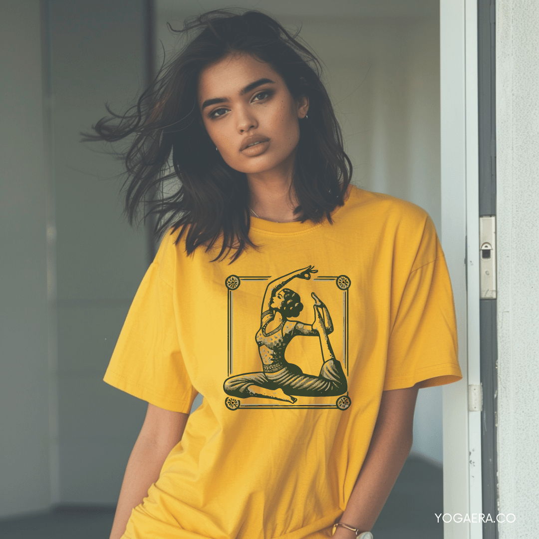 Vintage Illustration Yogi Tee T-Shirt Yoga Era