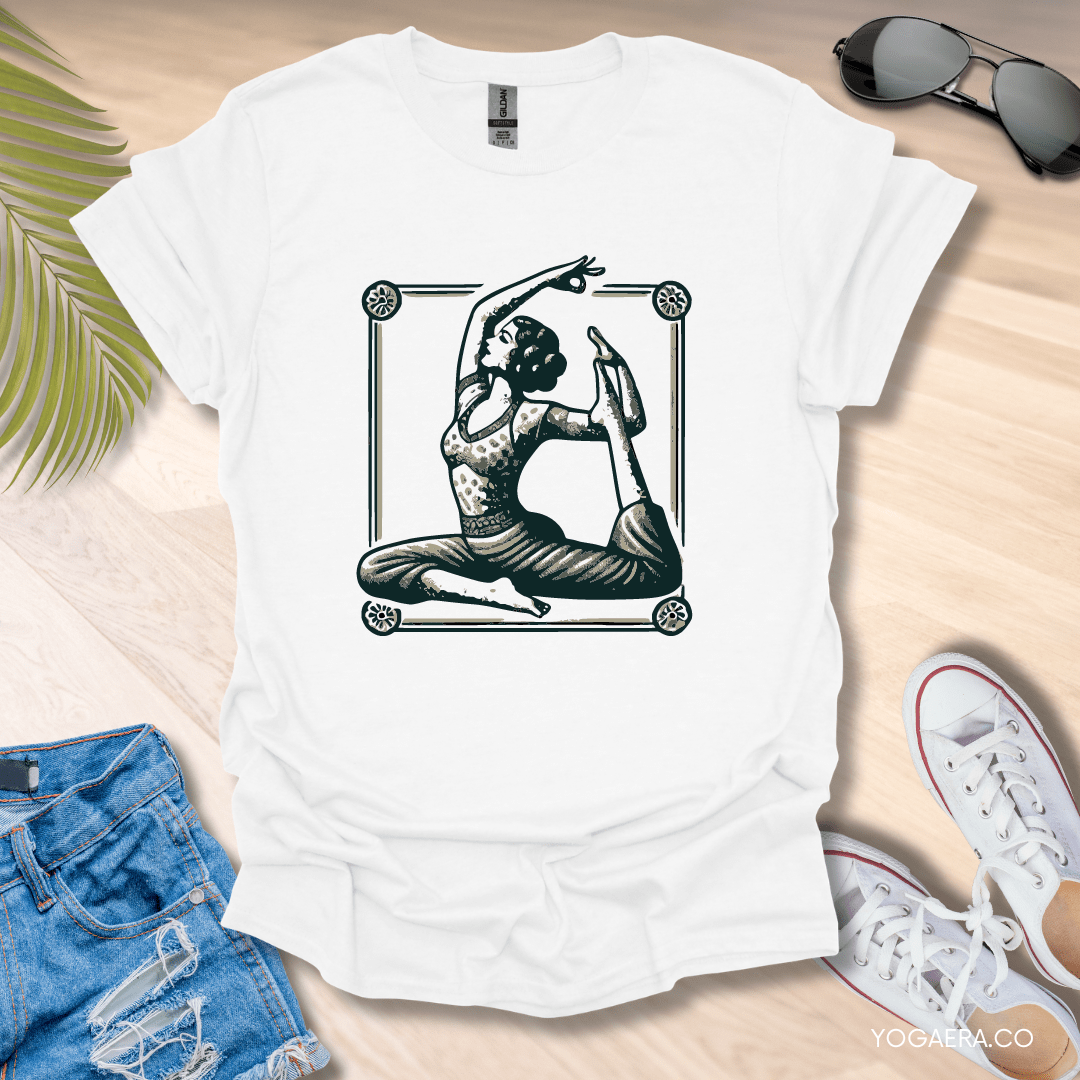 Vintage Illustration Yogi Tee White / S T-Shirt Yoga Era