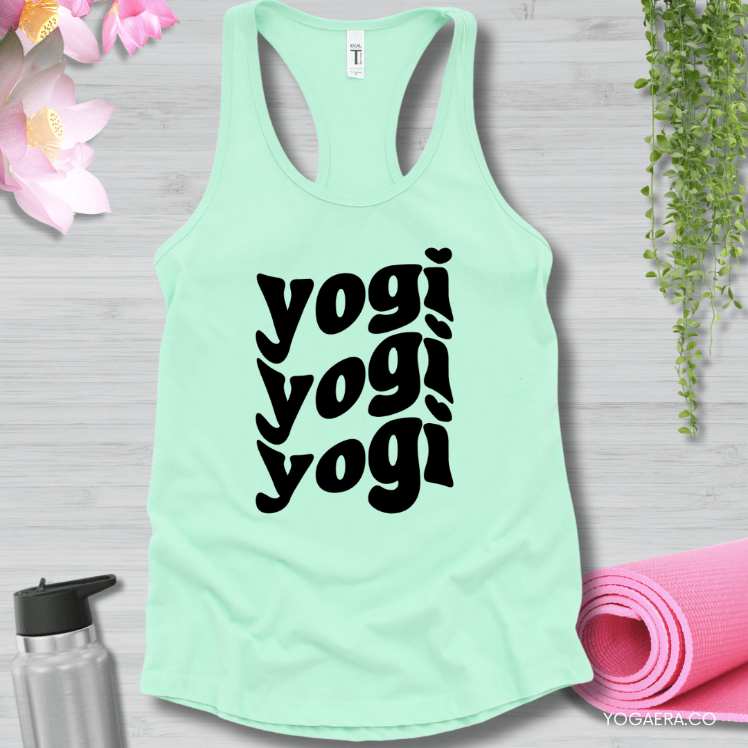 Wavy Yogi Tank XS / Mint Tank Top Yoga Era