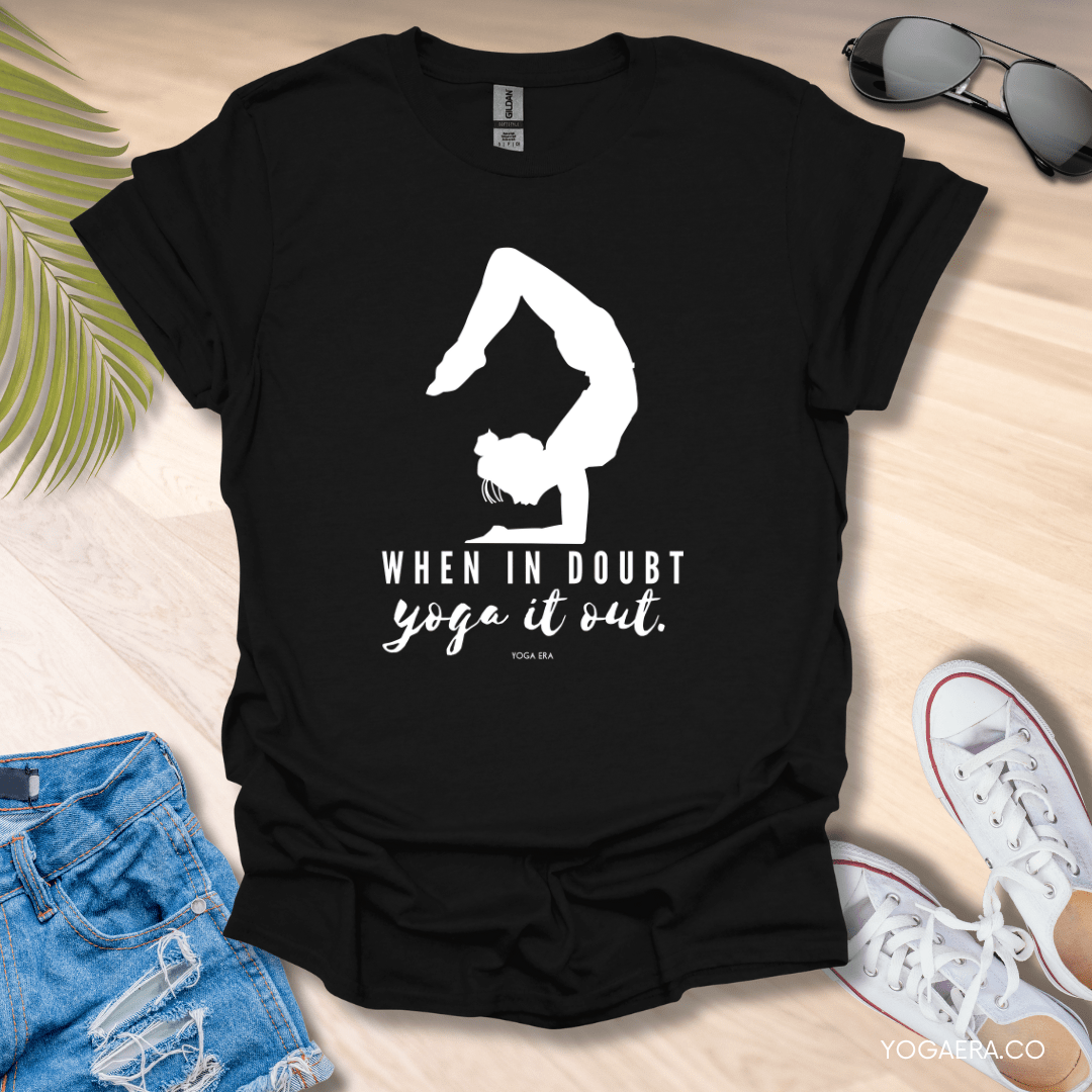 When In Doubt, Yoga It Out Tee Black / S T-Shirt Yoga Era