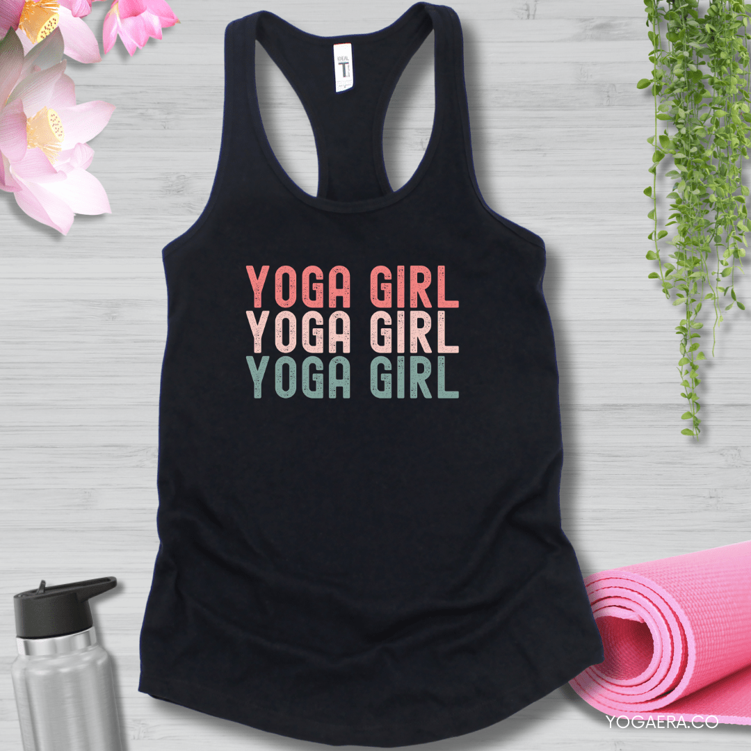 Yoga Girl Tank XS / Black Tank Top Yoga Era