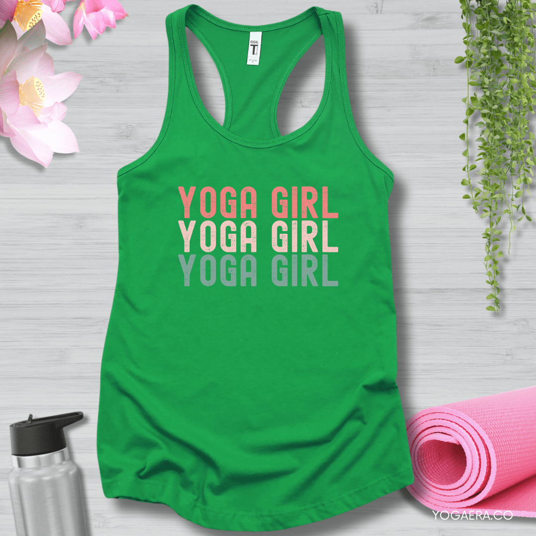 Yoga Girl Tank XS / Kelly Green Tank Top Yoga Era