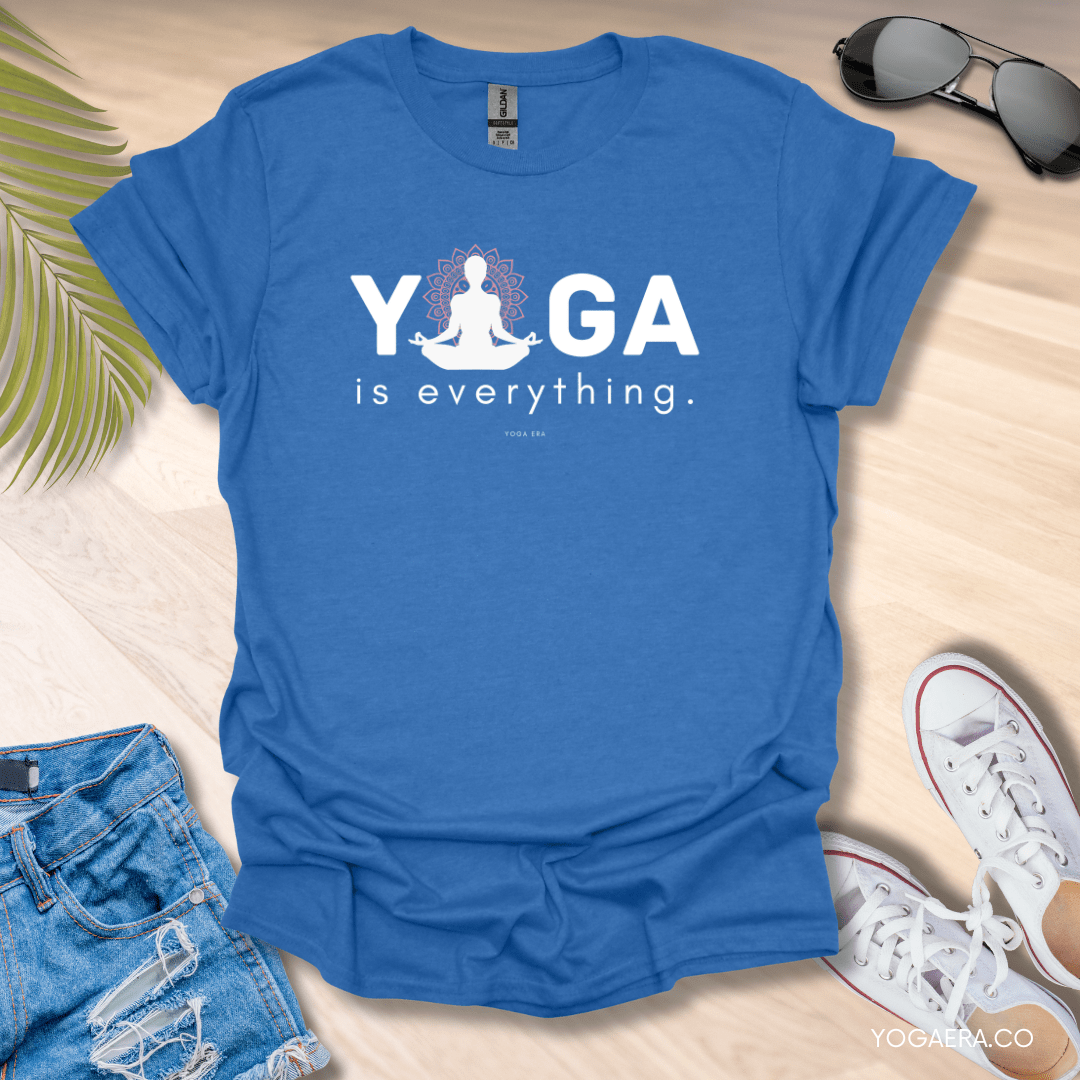 Yoga is Everything Tee Heather Royal / S T-Shirt Yoga Era