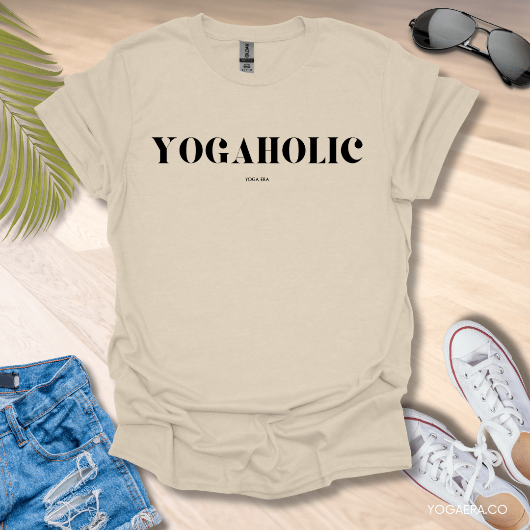 Yogaholic Tee Natural / S T-Shirt Yoga Era