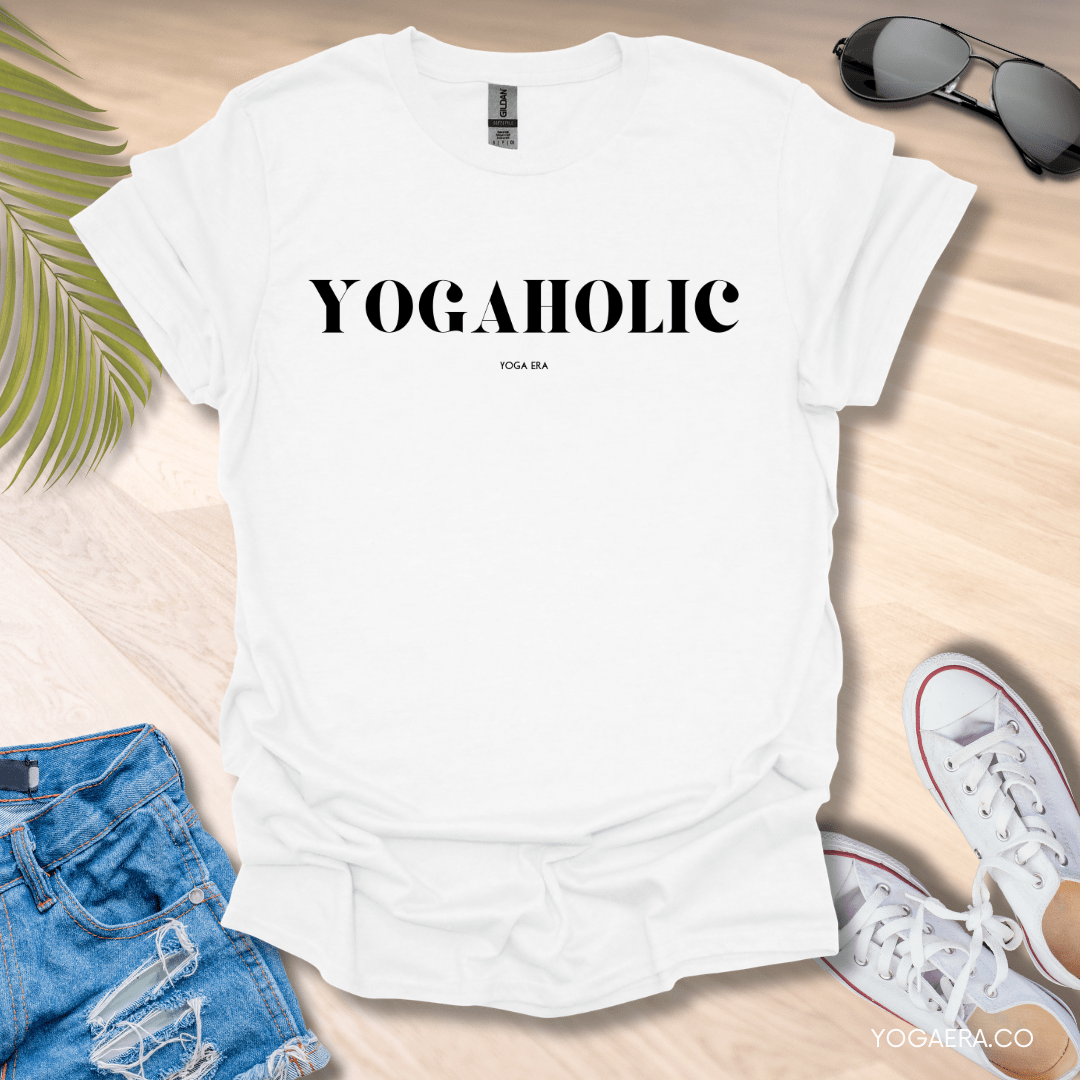 Yogaholic Tee White / S T-Shirt Yoga Era