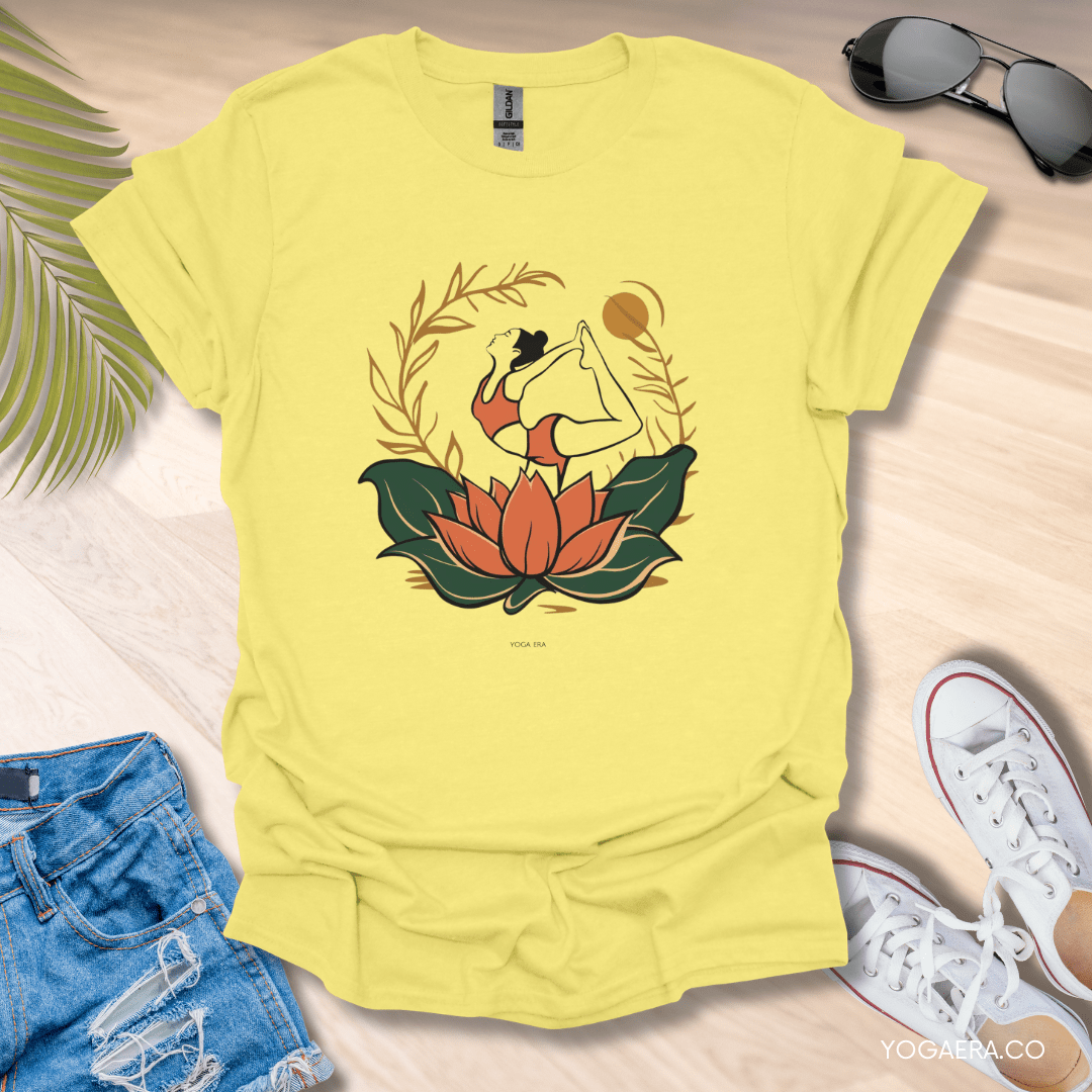 Yogi in Bloom Lotus Flower Tee T-Shirt Yoga Era