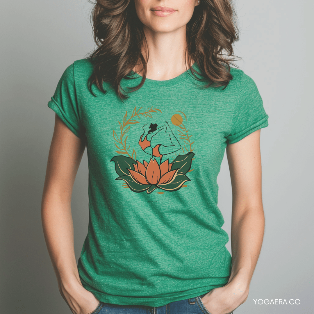 Yogi in Bloom Lotus Flower Tee T-Shirt Yoga Era