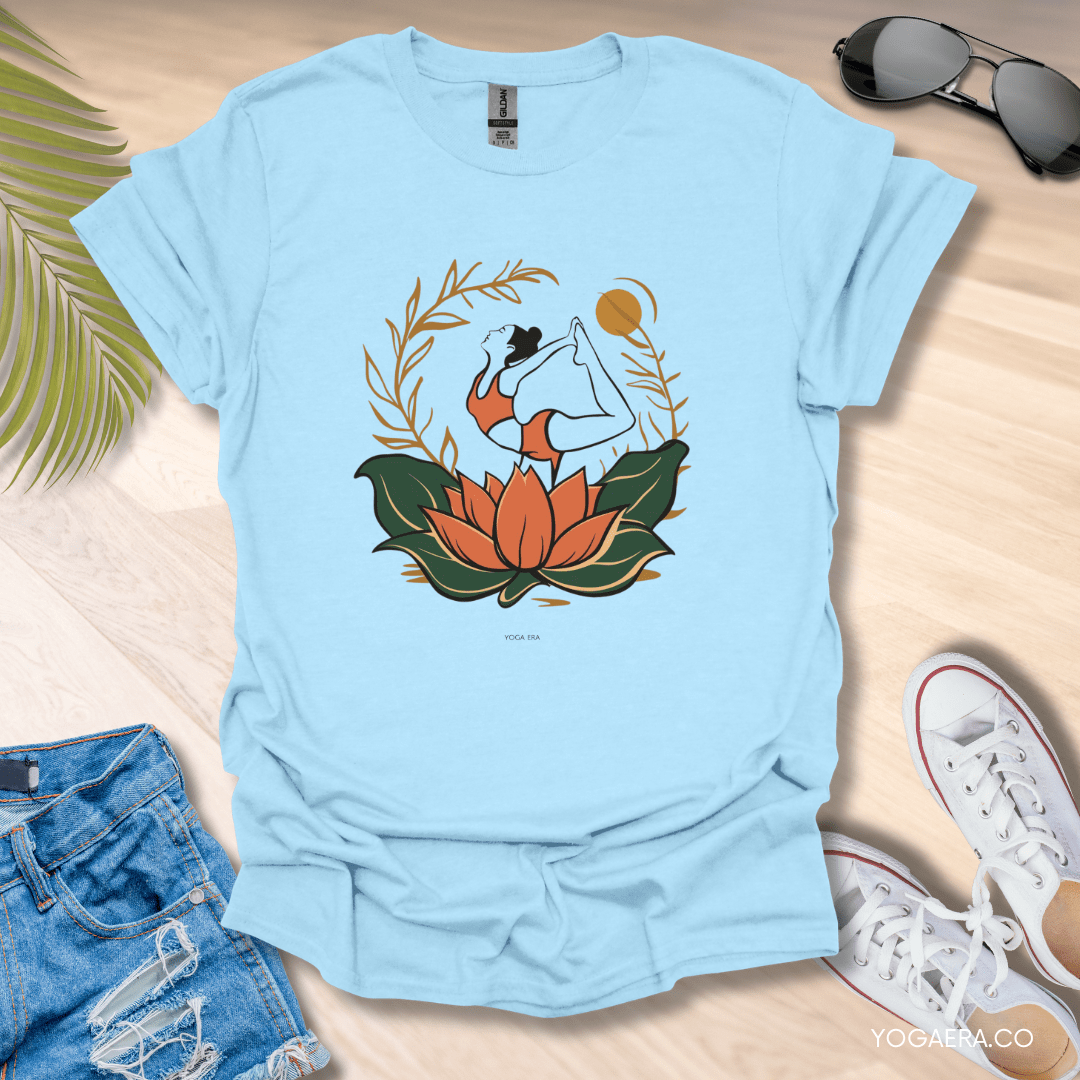 Yogi in Bloom Lotus Flower Tee T-Shirt Yoga Era
