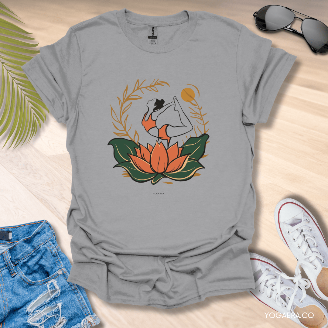 Yogi in Bloom Lotus Flower Tee T-Shirt Yoga Era