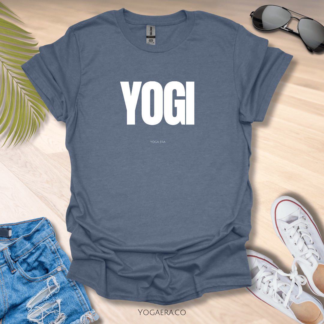 Yogi Tee Heather Indigo / S T-Shirt Yoga Era