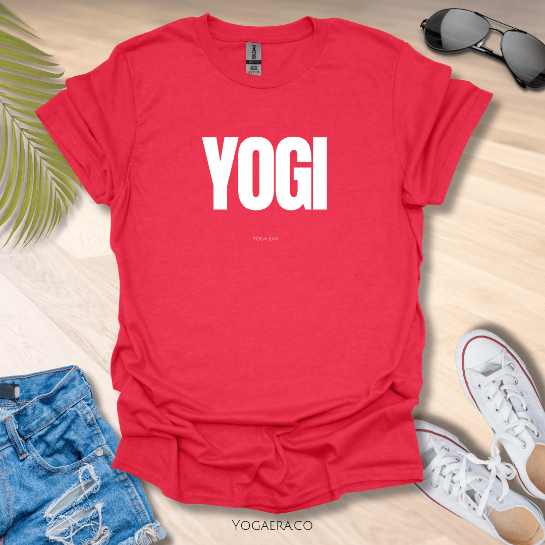 Yogi Tee Heather Red / S T-Shirt Yoga Era