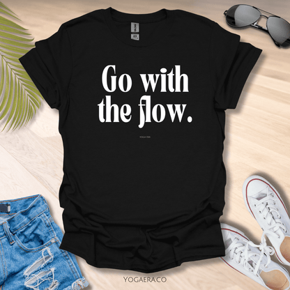 Go With the Flow Tee Black / S T-Shirt Yoga Era