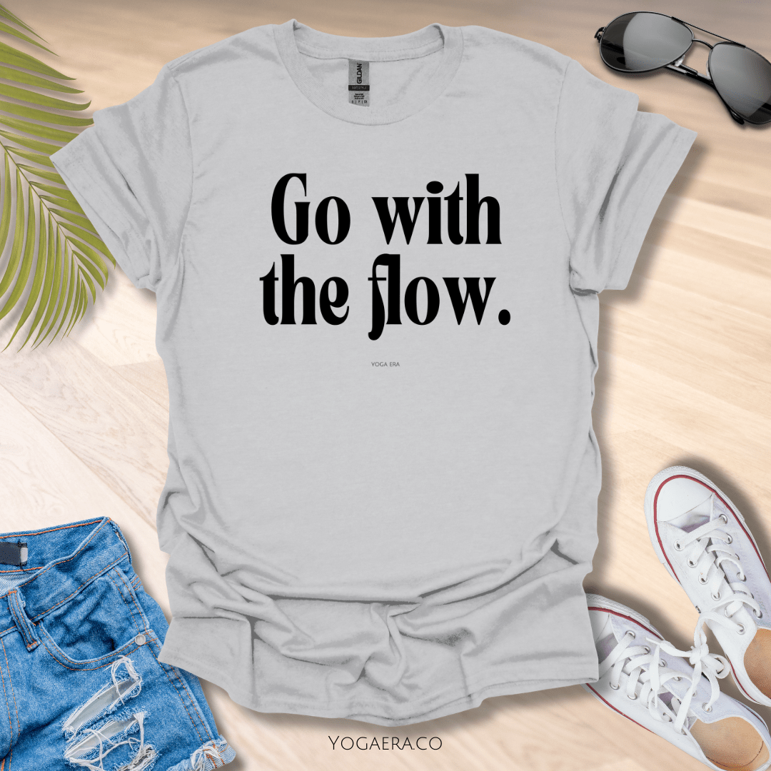 Go With the Flow Tee Ice Grey / S T-Shirt Yoga Era