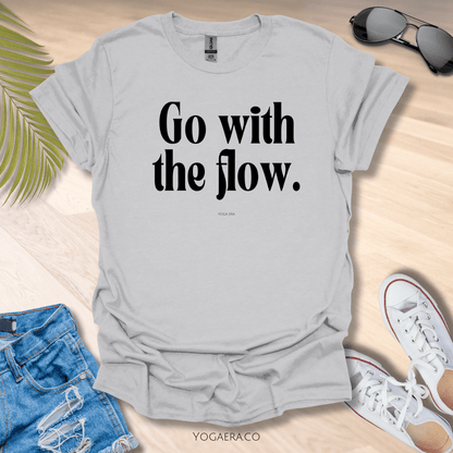 Go With the Flow Tee Ice Grey / S T-Shirt Yoga Era
