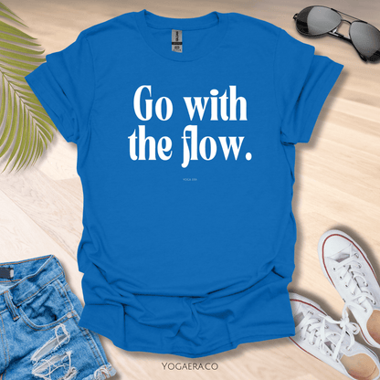 Go With the Flow Tee Royal / S T-Shirt Yoga Era