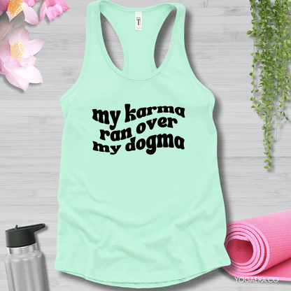 My Karma Ran Over My Dogma Tank XS / Mint Tank Top Yoga Era