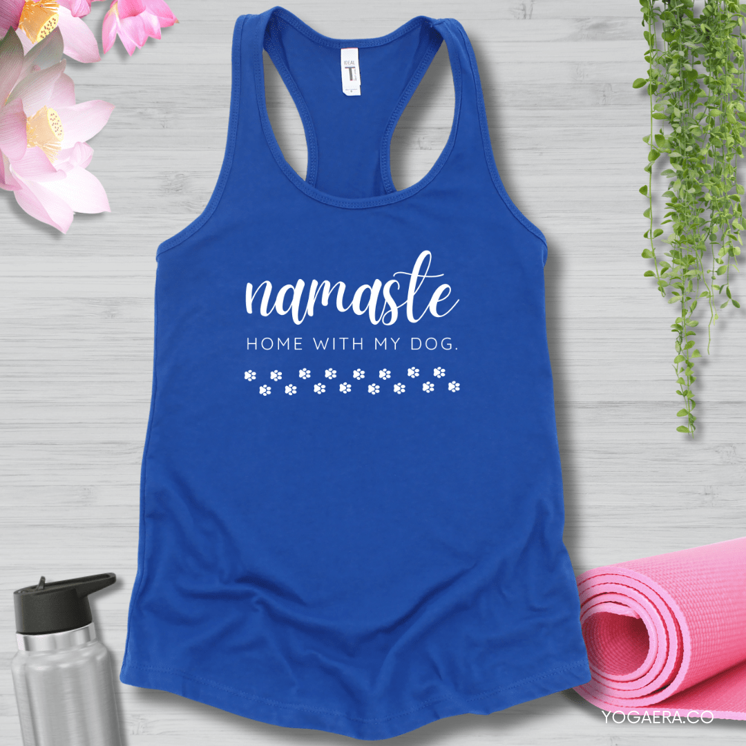 Namaste Home with my Dog Tank XS / Royal Tank Top Yoga Era