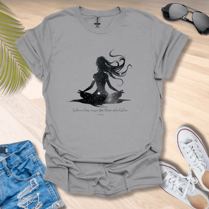 Silence Has Music For Those Who Listen • Yogi Silhouette Tee Sport Grey / S T-Shirt Yoga Era
