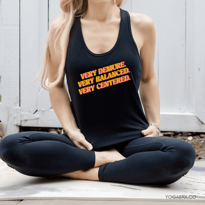 Very Demure. Very Balanced. Very Centered. Tank Tank Top Yoga Era